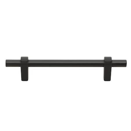 4-1/4 In. Center To Center Matte Black European Cabinet Pull - 4148-S-MB, 25PK